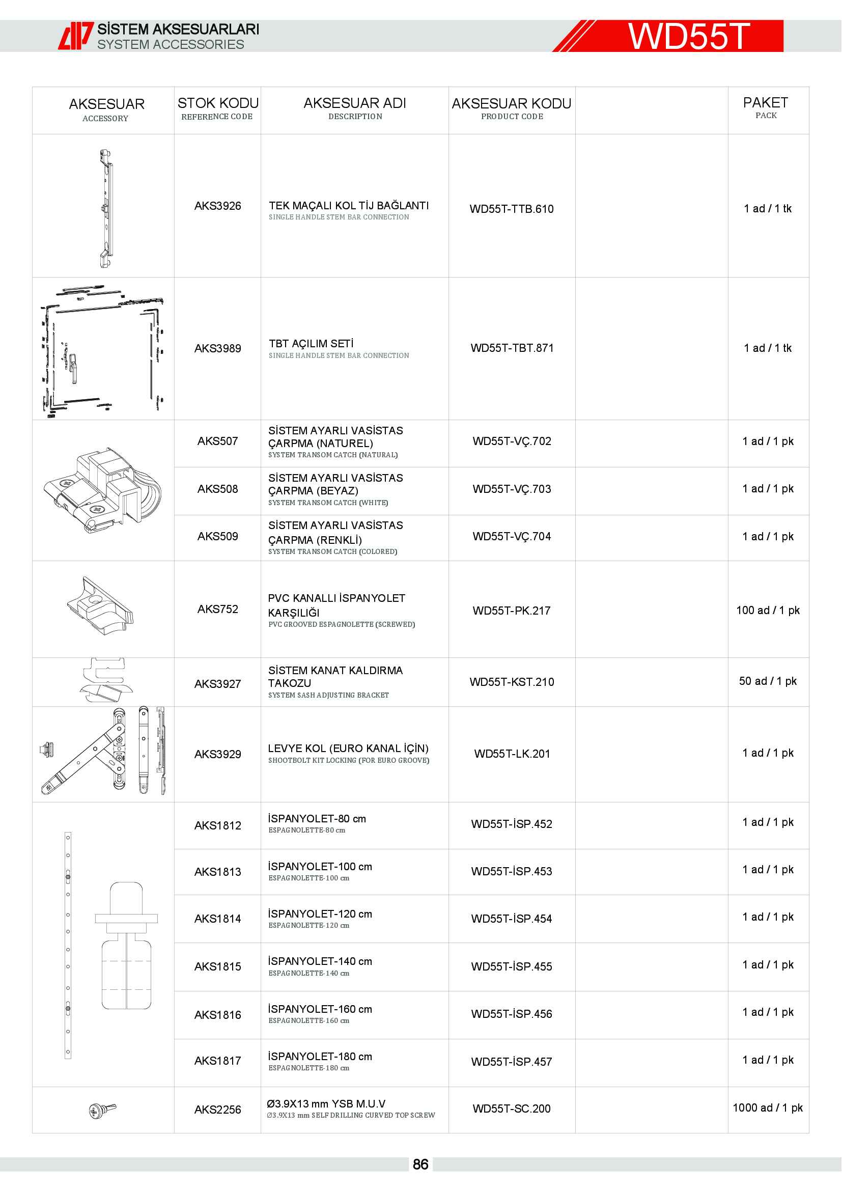 S 55 Yalıtımlı Alüminyum 13